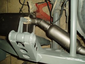 muffler and resonator around shock