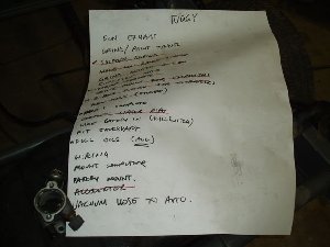 list of jobs over weekend mostly ticked off!