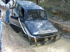 and that was it for the Jackaroo ! - actually it got stuck getting to the first boghole.